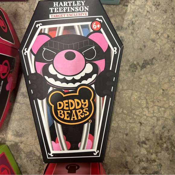 NEW SEALED SET 6 DEDDY BEARS 5" Coffin Plush Target Exclusive& Valentine Edition - Picture 2 of 14